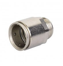 Муфта труба-коробка д.16мм, IP66/IP67, М16х1,5 никелированная латунь  6111-A16NR  DKC