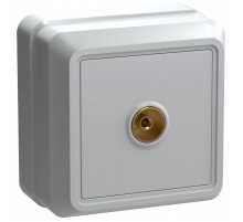 ОКТАВА белый Розетка 1-местная телевизионная РТВ20-ОБ  EAO10-K01-DC  GENERICA