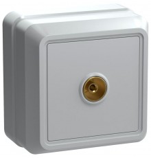 ОКТАВА белый Розетка 1-местная телевизионная РТВ20-ОБ  EAO10-K01-DC  GENERICA