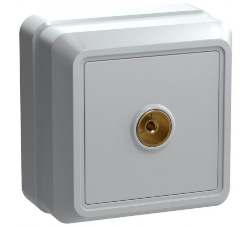 ОКТАВА белый Розетка 1-местная телевизионная РТВ20-ОБ  EAO10-K01-DC  GENERICA