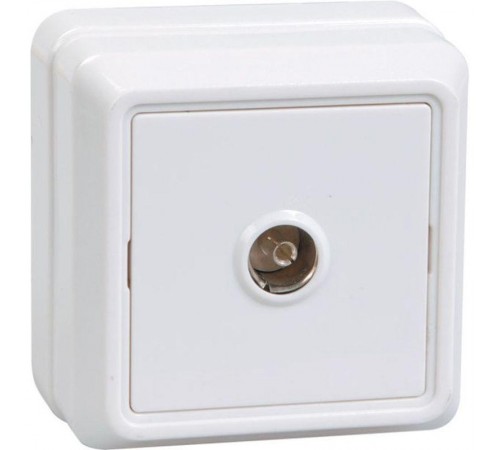ОКТАВА белый Розетка 1-местная телевизионная РТВ20-ОБ  EAO10-K01-DC  GENERICA