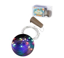 Гирлянда-пробка для бутылки "Роса20" 20LED, 2м, многоцветная, 3хAG13/LR44,  SQ0361-0101  TDM