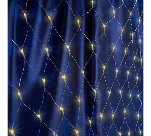Гирлянда - сеть 160 диодов  2700К   CL70   1,5х1,5м + 1.5м прозрачный шнур, IP20  32355  FERON
