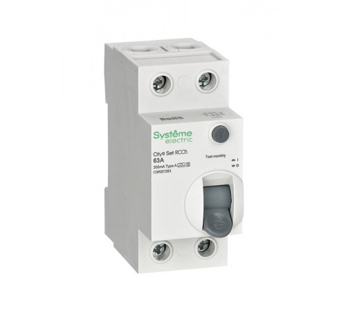 City9 Set ВДТ 63А 2P 300мА A-S 230В  C9R87263  SE