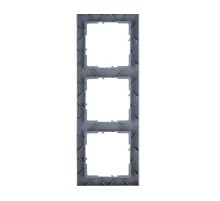 SUNO Рамка декоративная универсальная 3-постовая Цвет "Плюмаж"  721543  Legrand