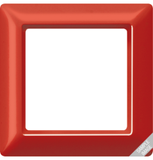 Рамка 1-кратная для вертикальной и горизонтальной установки; термопласт, синяя  AS581GLBL  Jung