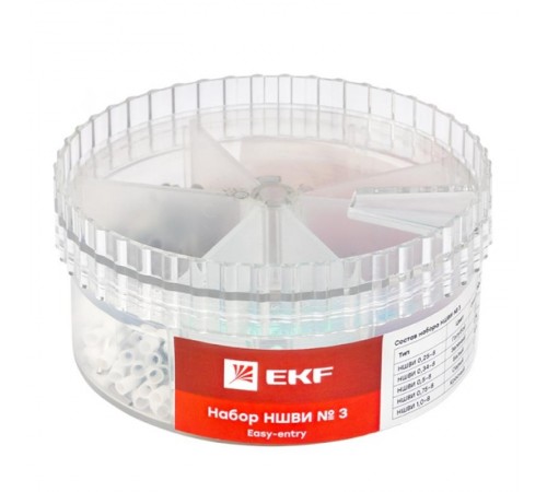 Набор НШВИ №3 (0,25-1мм2) EKF PROxima   nabor-nshvi-3   EKF