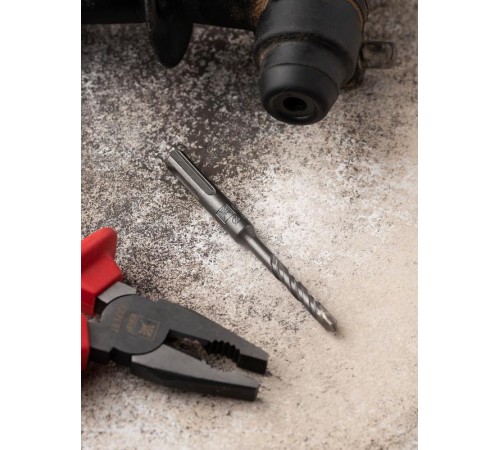 Бур по бетону SDS-plus 6х110 мм (2 резца)(4S спираль) EKF Master  db-6-110-2x4  EKF