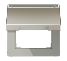 Крышка откидная с возвратной пружиной и полем для надписи 1215 мм; благородная сталь  ES2990NAKL  Jung