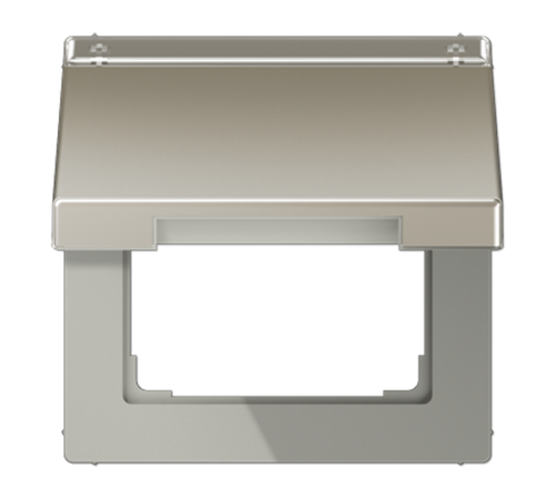 Крышка откидная с возвратной пружиной и полем для надписи 1215 мм; благородная сталь  ES2990NAKL  Jung