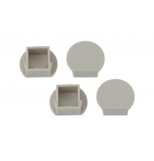 Набор заглушек для профиля LF281, 1915-3A 4 глухие круглые  Б0039459  ЭРА