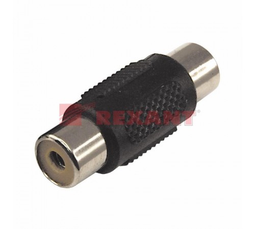 Переходник 1 гнездо RCA - 1 гнездо RCA, монокль  14-0432  REXANT