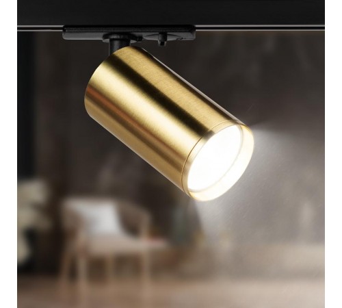 Светильник трековый однофазный TR39-GU10 BS MR16 латунь под лампу  Б0053311  ЭРА