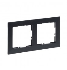 SUNO Рамка декоративная универсальная 2-постовая Цвет "Темно-серый"  721552  Legrand