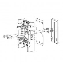 XLP00 пруж. защелка для установки на сдвоенной DIN рейке  1SEP407897R0001  ABB