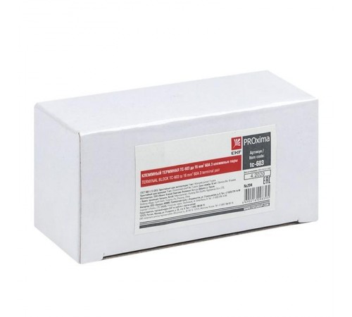 Терминал клеммный TC-603 до 16 мм2 60A 3 клеммные пары EKF PROxima  tc-603  EKF