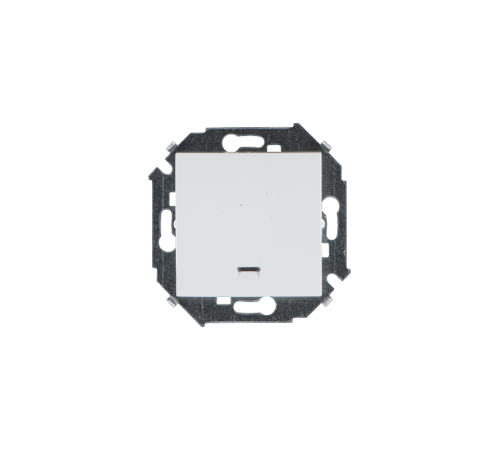 Simon 15 Белый Выключатель 1-кл с подсветкой, 16А 250В, винт. зажим  1591104-030  Simon