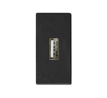 Simon 27 Розетка для подключения USB-разъёма 2.0, тип "А"(4*12мм), винтовое соединение, узкий модуль, S27, гр  2701090-038  Simon