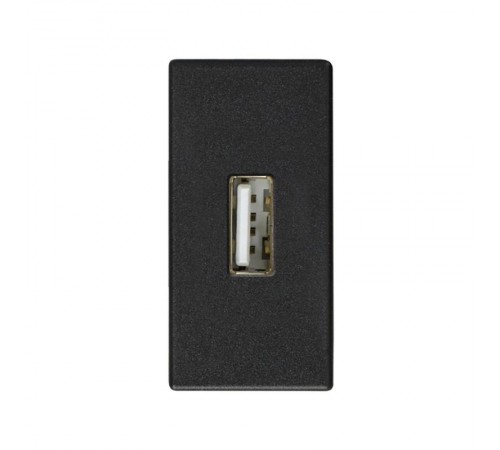 Simon 27 Розетка для подключения USB-разъёма 2.0, тип "А"(4*12мм), винтовое соединение, узкий модуль, S27, гр  2701090-038  Simon