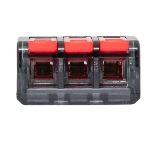 Строительно-монтажная клемма СМК 221-613 с рычагом 3 отверстия 0.5-4.0(6) мм2 EKF PROxima  plc-smk-221-613  EKF