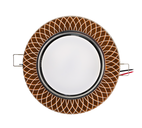 Светильник точечный встраиваемый под лампу PGX53d MG11-Gold с подсветкой  .5020030  Jazzway