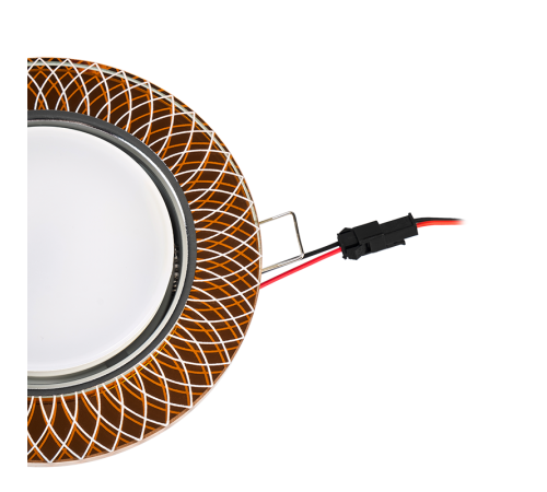 Светильник точечный встраиваемый под лампу PGX53d MG11-Gold с подсветкой  .5020030  Jazzway