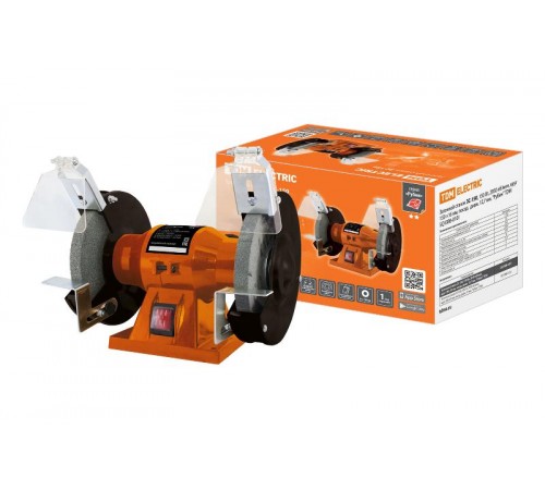 Заточной станок ЗС-150, 150 Вт, 2950 об/мин, круг 150 16 мм, посад. диам. 12,7 мм, "Рубин"  SQ1088-0101  TDM