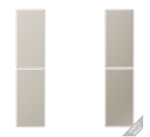 комплект накладок 2гр хром  GCR2502TSA  Jung