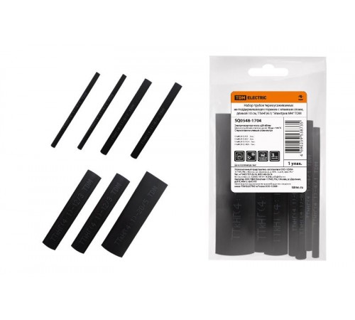 Набор трубок термоусажиаемых клеевых "Электрик №4"  SQ0548-1704  TDM