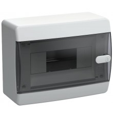 Корпус пластиковый навесной на 8 модулей ЩРН-П-8 IP41 черная прозрачная дверь UNION Compact  UIC-KP12-N-08-41-K01  IEK