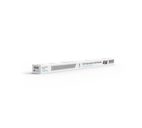 Светильник светодиодный линейный матовый TL Elementary 4W 4000K 313х22х33, 300лм 1/25  130411204  Gauss