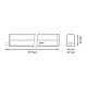 Светильник светодиодный линейный матовый TL Elementary 4W 4000K 313х22х33, 300лм 1/25  130411204  Gauss
