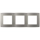Рамка для розеток и выключателей ЭРА Серия 12 12-5003-16 на 3 поста, титан   Б0065739  ЭРА