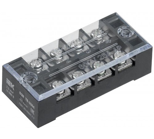 Блок зажимов БЗН ТВ-2504 2,5 мм2 25A 4 пары  YZN41-04-002-K02  IEK