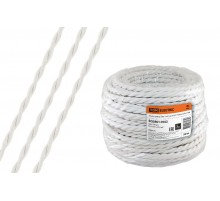 Ретро провод "Эко" 2х2,5 витой ГОСТ белый (50м)  SQ2801-0102  TDM