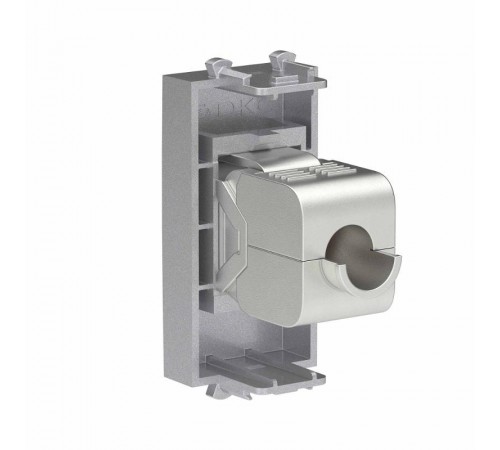 Компьютерная розетка RJ-45 без шторки модульная, кат.6 экранированная, "Avanti", "Закаленная сталь", 1 модуль  4404791  DKC