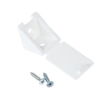 Мебельный уголок с шурупом - белый (4 шт) - пакет   108982  Tech-KREP