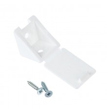 Мебельный уголок с шурупом - белый (4 шт) - пакет   108982  Tech-KREP