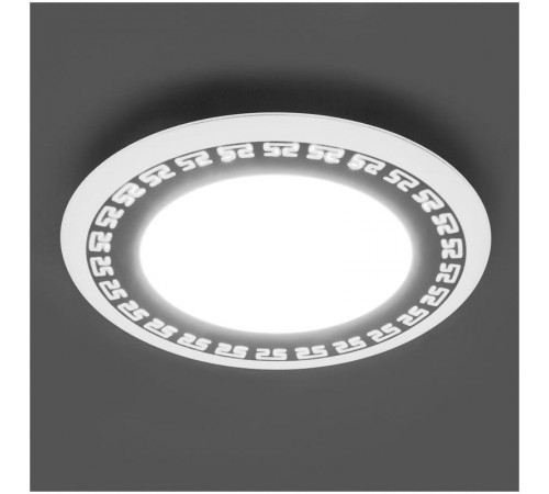 Светильник светодиодный встраиваемый декоративный AL2440, 16W, 1280 Lm, 4000К и подсветка 4000К, белый  29599  FERON