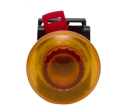 Кнопка AELA-22 "Грибок" желтая с подсветкой NO+NC 220В EKF PROxima  pbn-aela-1o-220  EKF