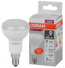 Лампа светодиодная LED Value R50 7W/830 230V E14 10X1       4058075581661  OSRAM
