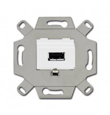 Механизм USB-розетки/разъёма, USB-type A, USB2.0, 5 полюсов, цвет альпийский белый  0230-0-0419   2CKA000230A0419  ABB
