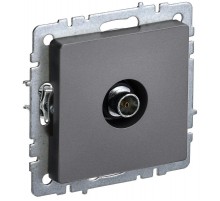 BRITE Розетка TV оконечная РТВ11-0-БрС сталь   BR-A10-O-K46  IEK