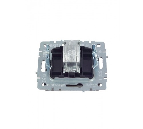 BRITE Розетка TV оконечная РТВ11-0-БрС сталь   BR-A10-O-K46  IEK