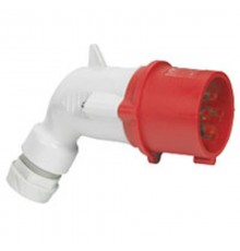 Вилка моб.угл. 16А 3К+Н+З 380В IP44  056458  Legrand