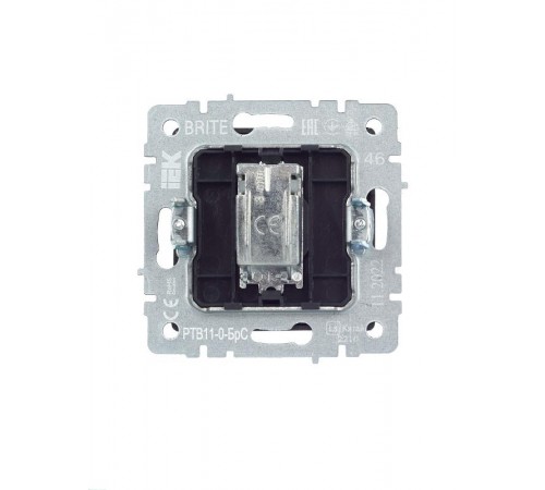 BRITE Розетка TV оконечная РТВ11-0-БрС сталь   BR-A10-O-K46  IEK