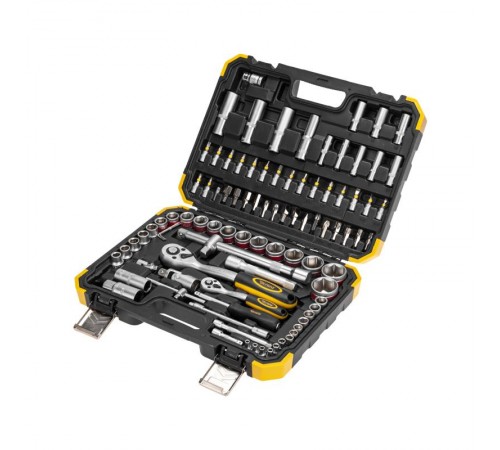 Набор инструментов, 1/2, 1/4, CrV, пластиковый кейс, 94 предмета  KR-66-6694  Kranz