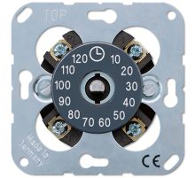 Таймер механический 1-полюсный НЗ/НО контакт макс. 120 мин., 16А/250В, в комплекте со шкалой цвета "антрацит"; универсальные встраиваемые механизмы  