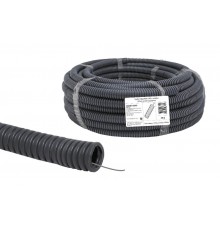 Труба гибкая гофрированная ПВХ 40мм с протяжкой лёгкая народная (25м)  SQ0401-0305  TDM