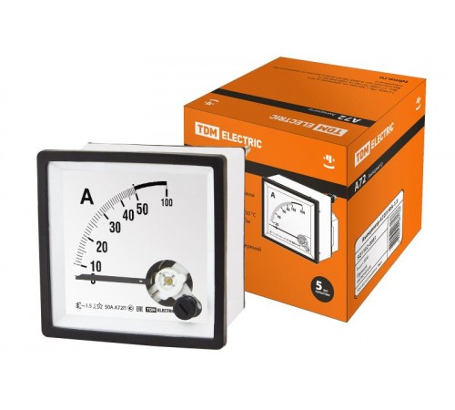 Амперметр А72П  50А-1,5   SQ1102-0081  TDM